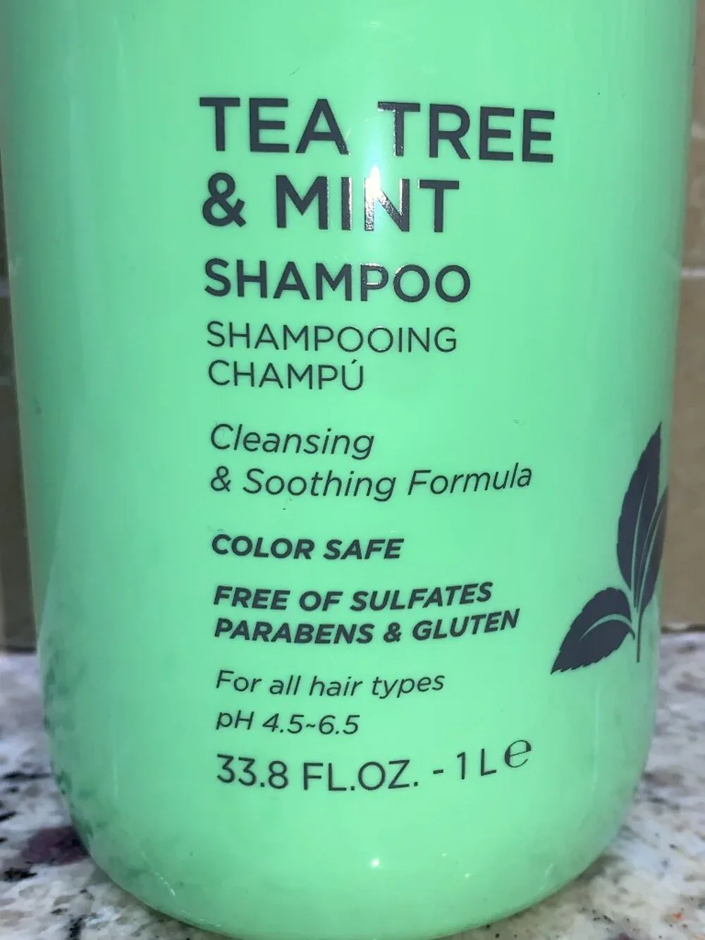 Luseta Tea Tree & Mint Shampoo 33.8 oz - NEW w/ pump